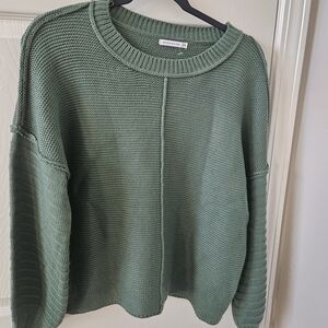 Staccato Sage Green Chunky Knit Oversized Sweater Size Medium